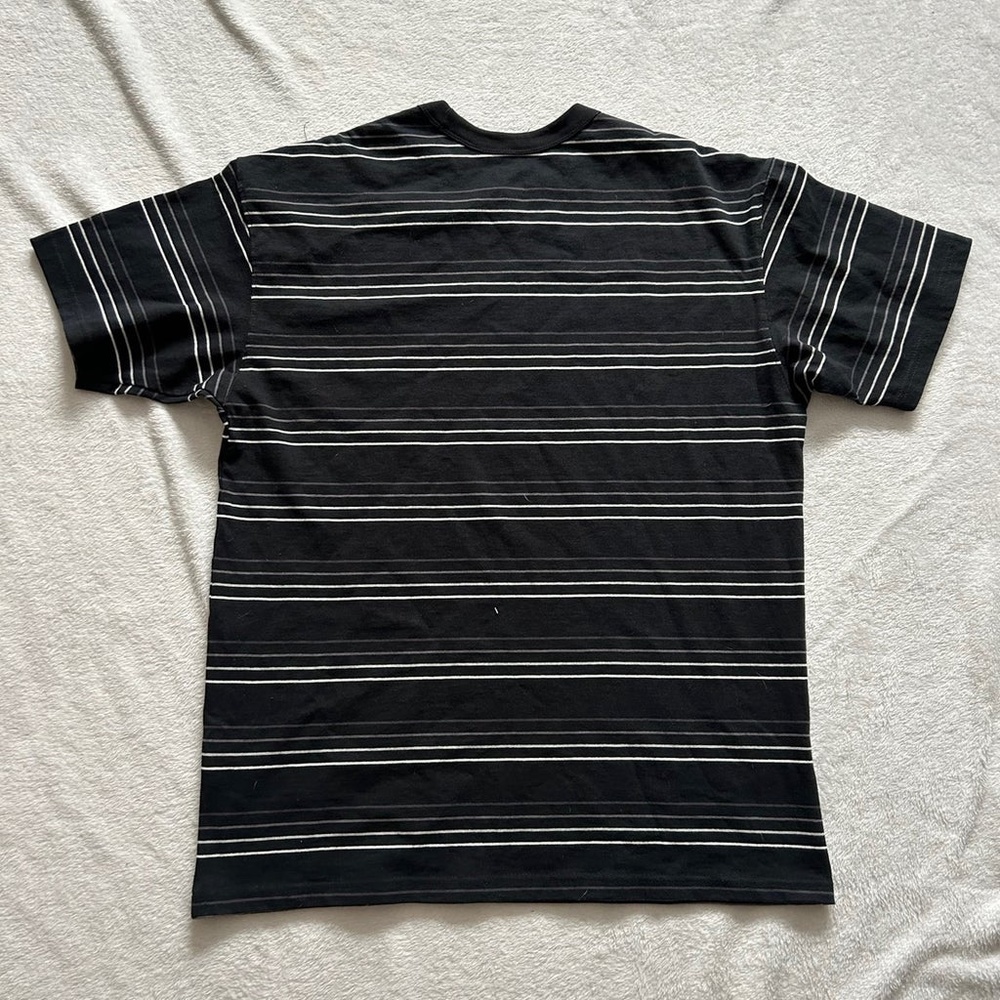 NWOT NIKE PREMIUM STRIPE TEE BLACK - Picture 3 of 9